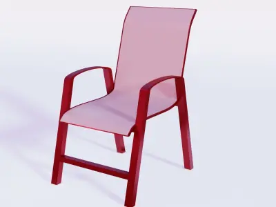 Luxurious office chair LOW POLY Free low-poly 3D model