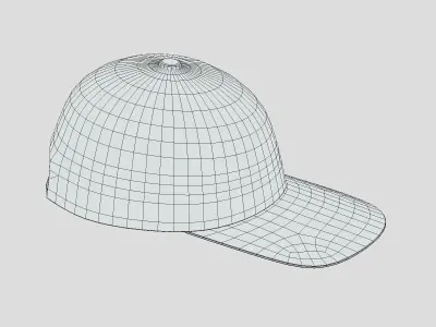 Colorful Hat Low Poly PBR Realistic Low-poly 3D model