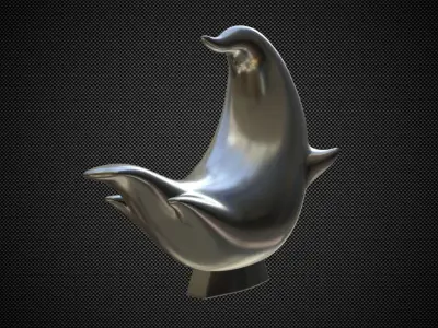 Ghostbusters Hood Ornament 3D model