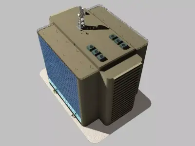 Simple Office Building 3D model