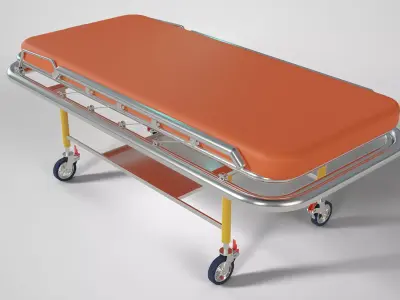 Ambulance Stretcher Low-poly 3D model