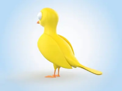 Yellow Bird 3D model