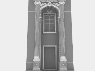 Classic Building Door System 3D model