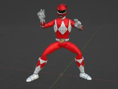 Red Ranger - Power Ranger 3D model