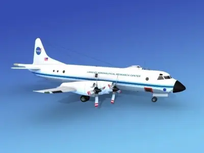 Lockheed P-3 Orion NASA 3D model