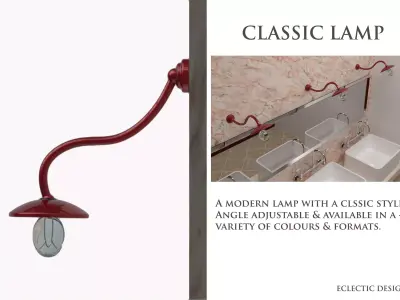 Classic Style Lamp Free 3D model