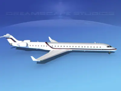 Bombardier CRJ1000 Corporate 1 3D model