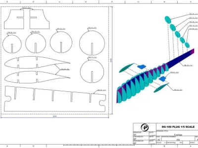 DG-100 GLIDER 1-5 SCALE 3D print model