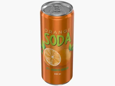Sleek Soda Can 330ml 3D model