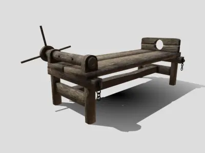 Medieval Rack Low-poly 3D model
