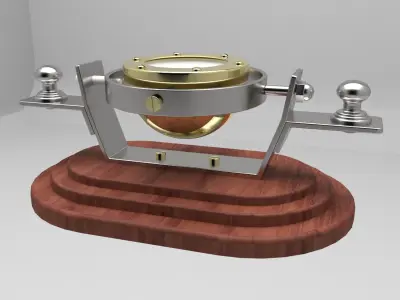 Compass gold cup 3D model