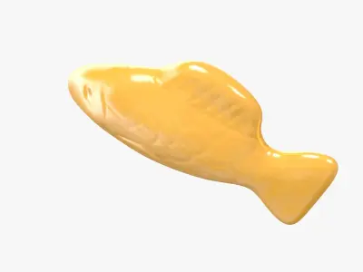 3D Swedish Fish Orange 3D model