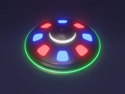 Spacial UFO - OVNI - Space Ship - Flying Saucer 3D model 2 3D model