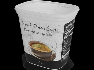 Soups and broths French Onion Soup 3D model