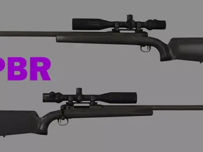 M24 Sniper Rifle Low-poly 3D Model Low-poly 3D model buy