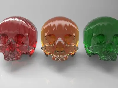 Solid Part Skull Free 3D model