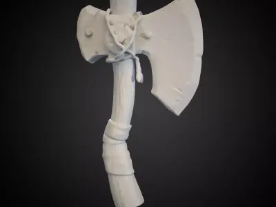 Stylized Axe 01 3D model