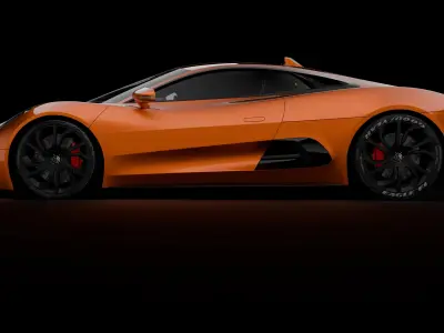 Jaguar C-X75 Free 3D model