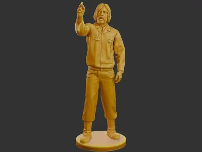 Czechoslovakian firefighter 90s 014 3D print model