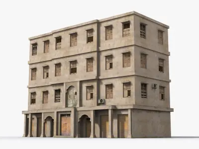 Arab Middle East Building x32 Low-poly 3D model