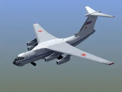 Il-76 Candid Aircraft 3D model
