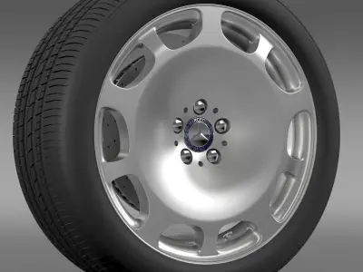 Mercedes Maybach wheel 3D model