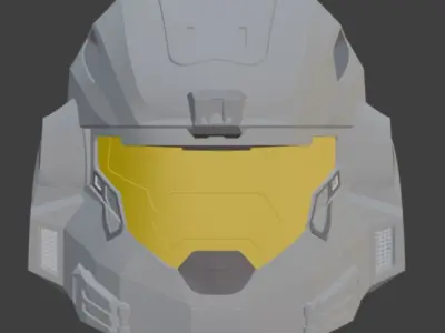 Halo noble 6 helmet 3D print model