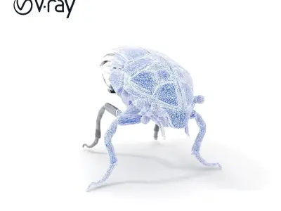 Cybernetic Insect Model Pack Low-poly 3D model