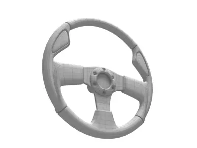 Steering Wheel 3D model 3D model