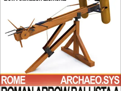 Roman Arrow Ballista Model A 3D model