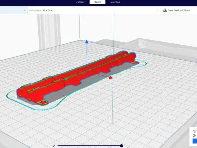pipe line 3D print model