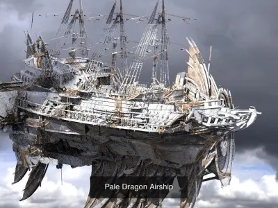 Historical Fantasy Airships 1 3D Model Collection