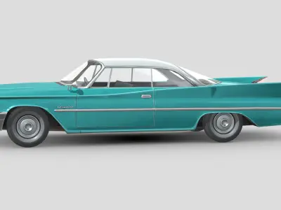 Chrysler Saratoga 1960 Free low-poly 3D model