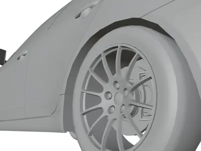 Japan WRC car unbranded 3D model