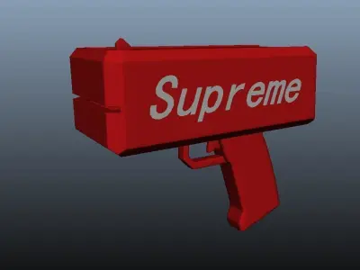 Supreme money gun 3D model