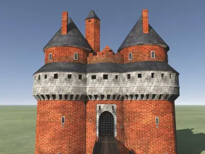 XVth century French Castle 3D model
