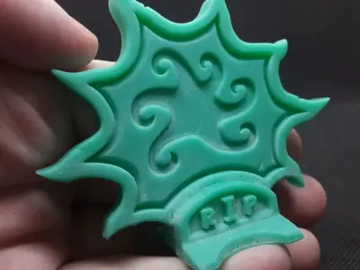 fantasy gravestone sun 3d print Free 3D print model