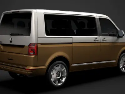 VW Caravelle T6 1 2020 3D model