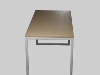 Wooden table Free low-poly 3D model shop