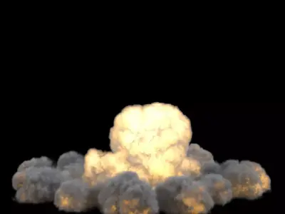 FumeFx - Effectos Bomb Low-poly 3D model