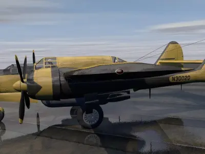 Northrop P-61 Fire Bomber 3D model