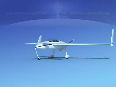 Rutan VariEze V14 3D model