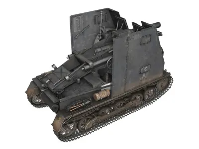 Sturmpanzer 1 Bison Cambrai- 2 PzDiv 3D model
