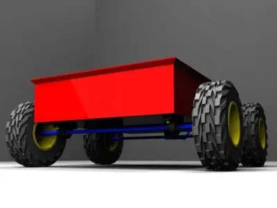 garden cart 3D model