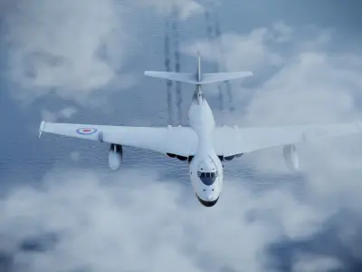 Vickers Valiant B1 bomber 3D model