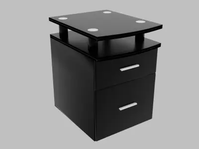 Storage cabinet with two drawers Free 3D model