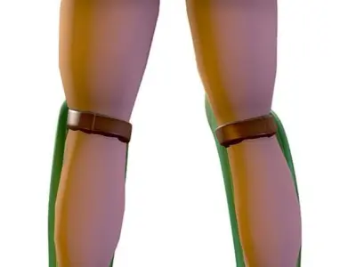 Subdivision 3D Men The Knight in Green Armore Low-poly 3D model