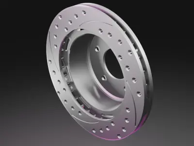 Vented Brake Disk 3D model