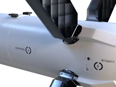 RVV-SD Air-to-air missile R-77 3D model