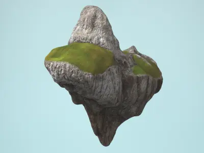 Soaring Highland Rock 3D model